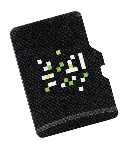 SD card icon representing film and digital production